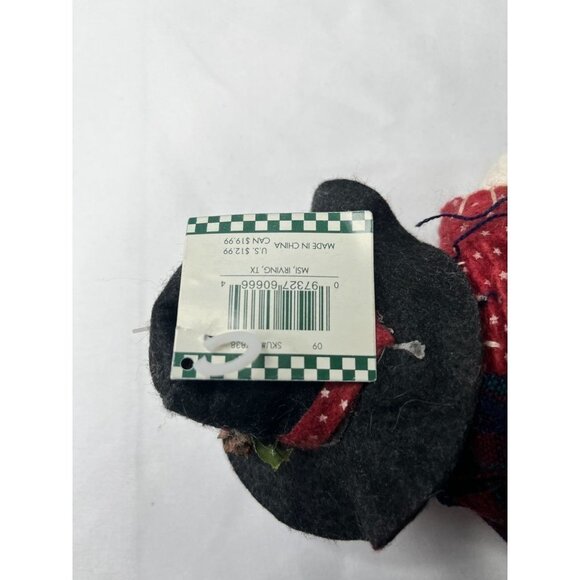 𝅺vintage‎ 1980s 12" Felt Snowman Doll NWT #LGSNS-6 - Picture 4 of 4